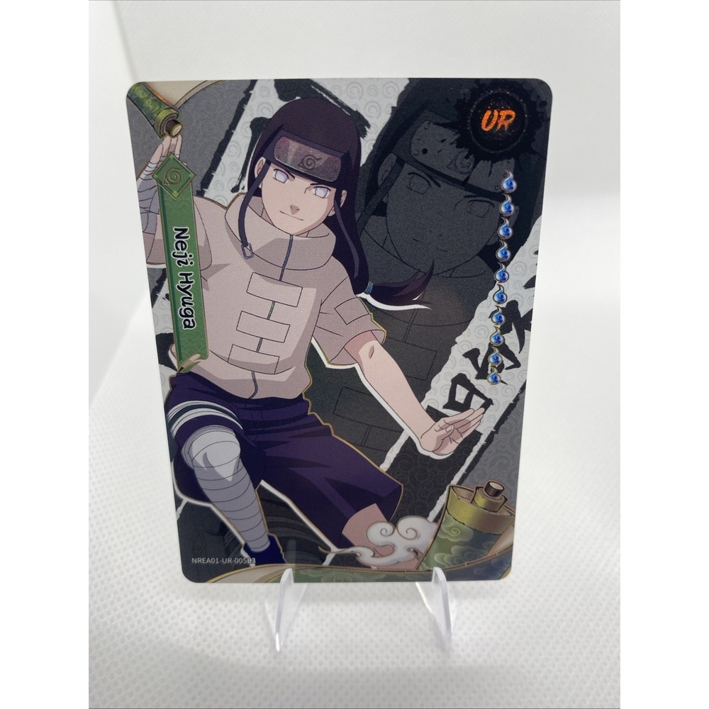 Naruto CCG Neji Hyuga Ultra Rare UR-005L3 Earth Scrolls Series 1 Kayou Card